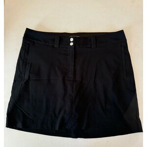 Nike Golf Skort Womens 14 Black Performance Dri-Fit Active Tennis Pickleball